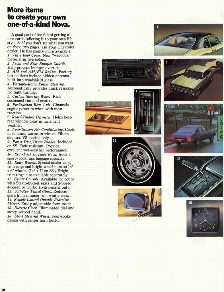 1972 Chevrolet Nova Brochure Page 9